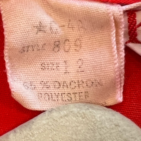 Vintage KENROSE Ken Robes Size 12 Embroidered Red Lounge Day Dress Robe Zip Up - Picture 15 of 16